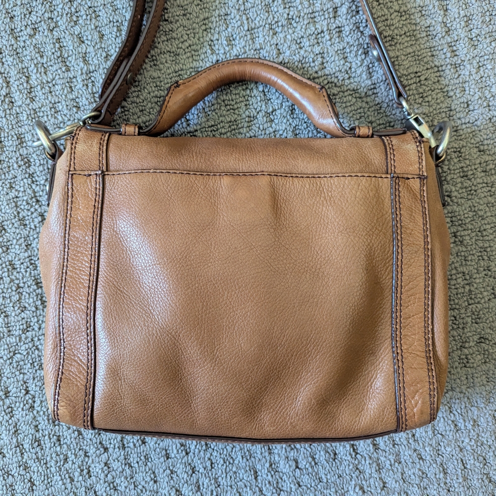 Fossil Brown Leather Handbag - Picture 3 of 7